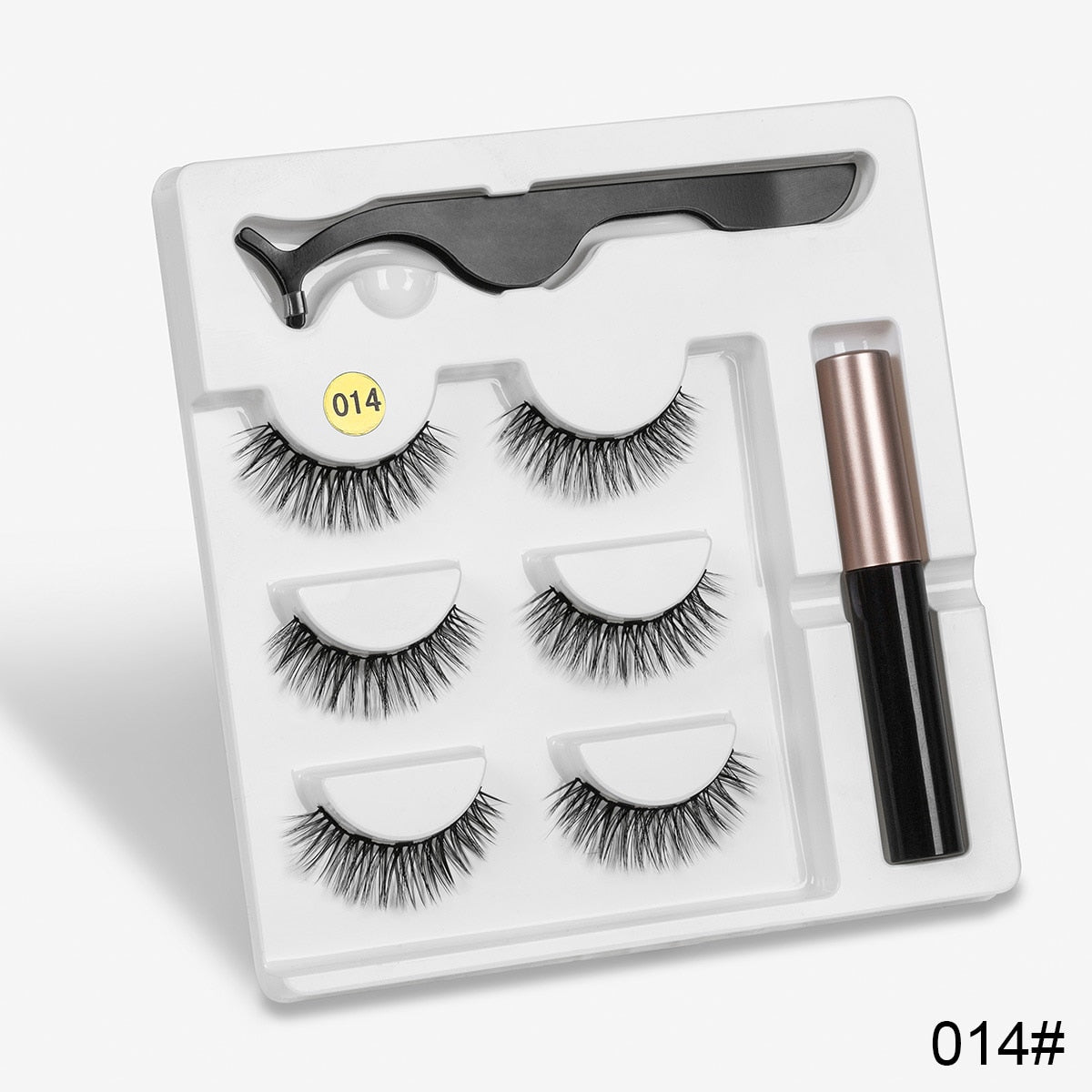 Magnetic Eyelashs set  Magnet Liquid Eyeliner& Magnetic Lashes & Tweezer Set Waterproof Long Lasting Eyelash Extension