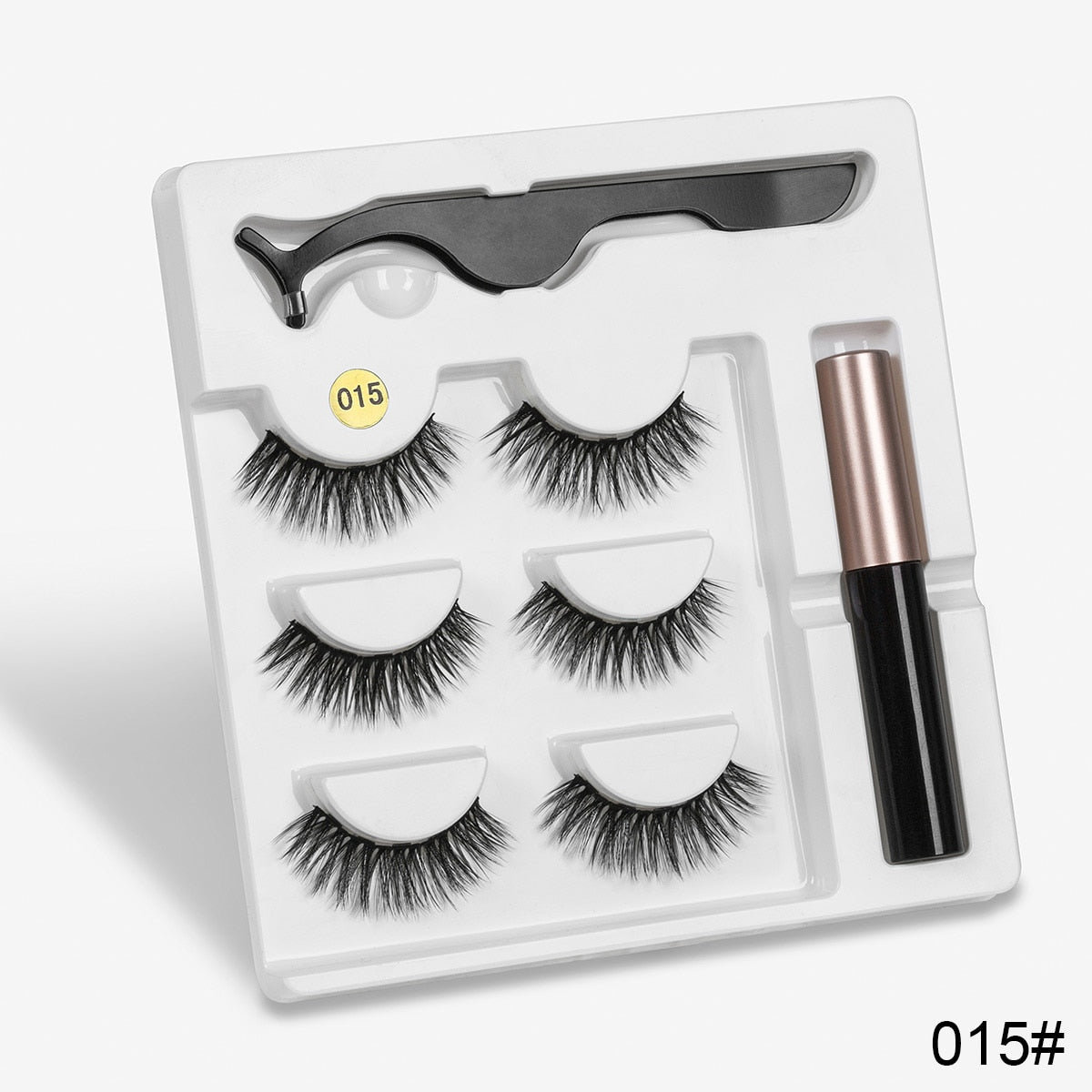 Magnetic Eyelashs set  Magnet Liquid Eyeliner& Magnetic Lashes & Tweezer Set Waterproof Long Lasting Eyelash Extension