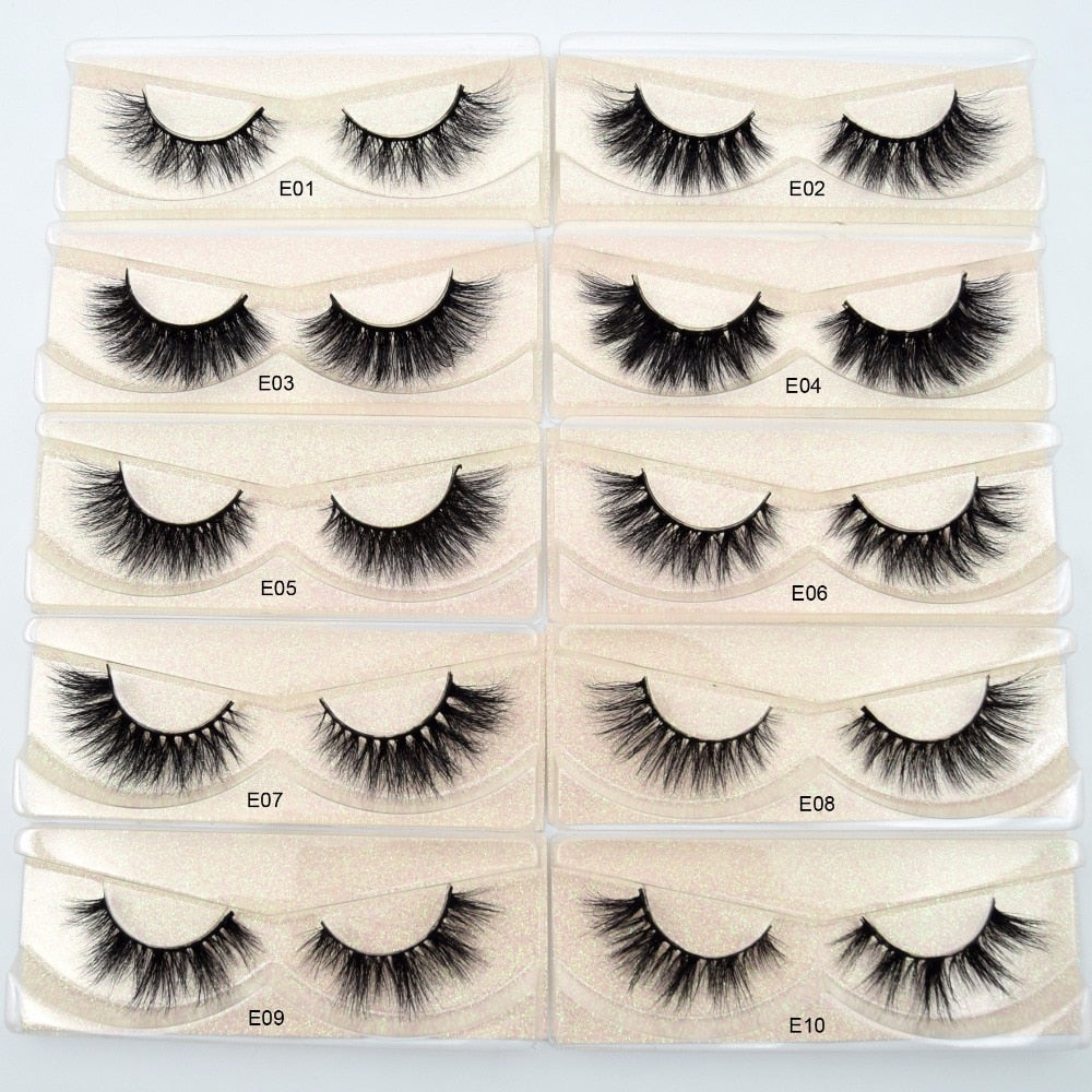 Visofree Eyelashes 3D Mink Lashes natural handmade volume soft lashes long eyelash extension real mink eyelash for makeup E01