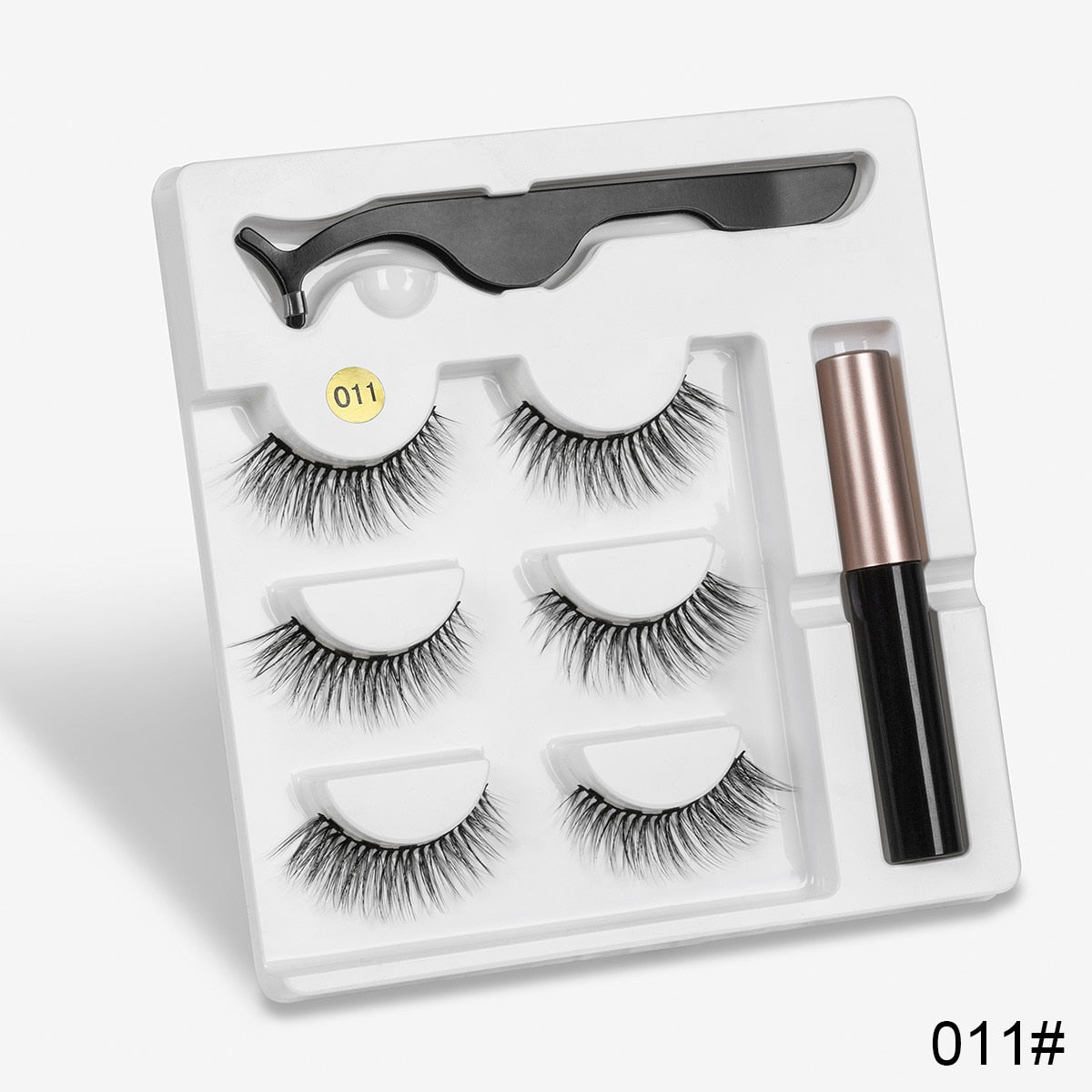 Magnetic Eyelashs set  Magnet Liquid Eyeliner& Magnetic Lashes & Tweezer Set Waterproof Long Lasting Eyelash Extension